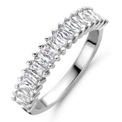 Ring Rijzetting zilver-zirconia wit 4,5 mm