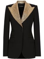 Dolce & Gabbana blazer JacketsTurlington à simple boutonnage - Noir