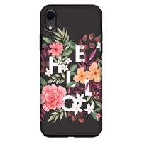 Hello in flowers: iPhone XR Tough Case