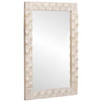 Badkamer Spiegel met spiegel Witte Was Afwerking 50 x 70 x 3 cm