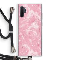 Abstract Painting Pink: Samsung Galaxy Note 10 Plus Transparant Hoesje met koord
