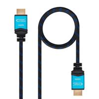 HDMI-Kabel NANOCABLE 10.15.3701 V2.0 Zwart/Blauw 1 m 4K Ultra HD