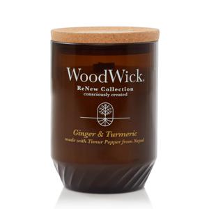 WoodWick Geurkaars Medium - ReNew - Ginger & Tumeric - 9.5 cm / ø 8 cm