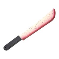 Horror machete/slagersmes - glow in the dark - met nep bloed - 54 cm - thumbnail