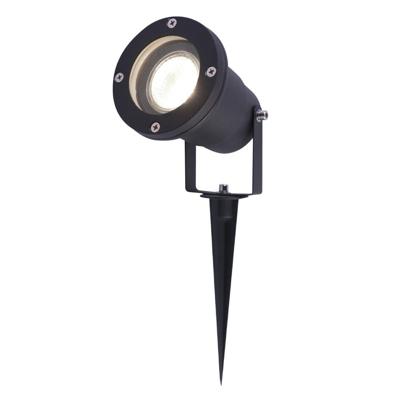 LED prikspot - 5 Watt 400 lumen - Dimbaar - Kantelbaar - 4000K neutraal wit - GU10 - IP65 waterdicht - Zwart - Tuinspot