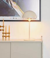 Kleine tafellamp beige met E14 fitting en schakelaar Norlux Ellen 41 cm - thumbnail