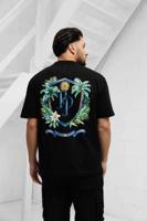 Pure Path Tropical T-Shirt Heren Zwart - Maat M - Kleur: Zwart | Soccerfanshop