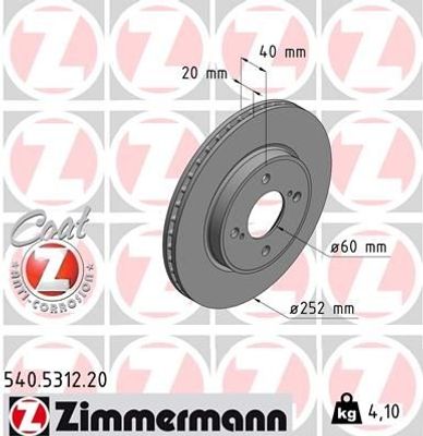Remschijf Coat Z 540531220
