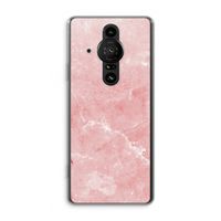 Roze marmer: Sony Xperia Pro-I Transparant Hoesje