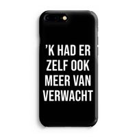 Meer verwacht - Zwart: iPhone 8 Plus Volledig Geprint Hoesje