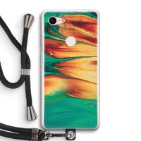 Green Inferno: Pixel 3 Transparant Hoesje met koord