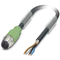 Phoenix Contact 1694389 Sensor/actuator connector, geassembleerd M12 Aantal polen (sensoren): 4 Stekker, recht 10.00 m 1 stuk(s) Piece