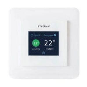 eTOUCH eco inbouwthermostaat met touchscreen wit