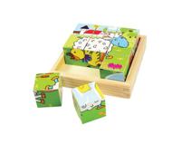 Bigjigs Toys Animal Cube Blokpuzzel 9 stuk(s) Dieren - thumbnail