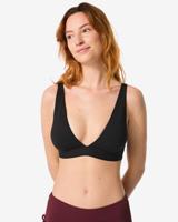 HEMA Dames Bikinitop Triangel Zwart (zwart)