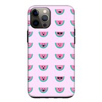 Smiley watermeloenprint: iPhone 12 Tough Case