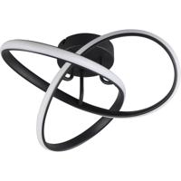 LED Plafondlamp 15W Warm Wit 3000K Mat Zwart Metaal