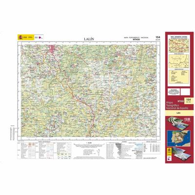 Topografische kaart 154 MT50 Lalín | CNIG - Instituto Geográfico Nacional1