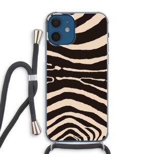 Arizona Zebra: iPhone 12 Transparant Hoesje met koord