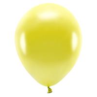 Party ballonnen eco/biologisch afbreekbaar - 100x - geel - Milieuvriendelijke Feestversiering