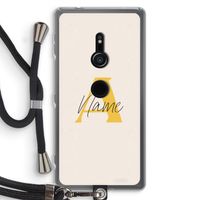 Amber Script: Sony Xperia XZ2 Transparant Hoesje met koord