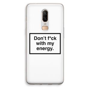 My energy: OnePlus 6 Transparant Hoesje