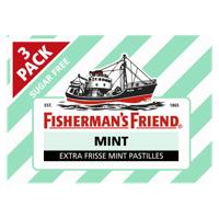 Fisherman's Friend Mint suikervrij 3-pack 25 Gram