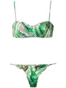 Amir Slama bikini à fleurs - Vert