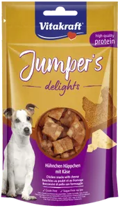 Vitakraft Jumper’s Delights kip&amp;kaas: hondensnoepjes 80g