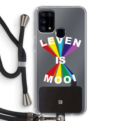 Het Leven Is Mooi: Samsung Galaxy M31 Transparant Hoesje met koord