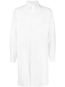 Yohji Yamamoto chemise à coupe longue - Blanc