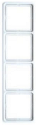 Jung CD500 afdekraam 4-voudig wit