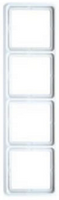 Jung CD500 afdekraam 4-voudig wit