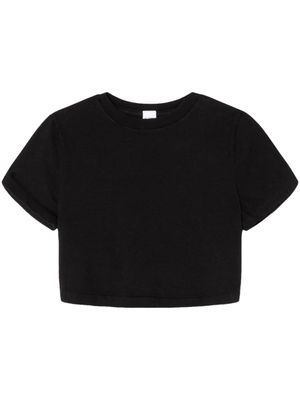 RE/DONE t-shirt crop à manches courtes - Noir