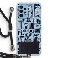 Moroccan Print: Samsung Galaxy A52 Transparant Hoesje met koord