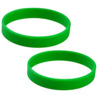 Siliconen armbandjes - 20x - stretch - groen - polsbandjes - volwassenen