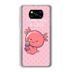 Love You A Lotl: Xiaomi Poco X3 NFC Transparant Hoesje