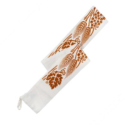 Katoen-linnen Deegroller Dekking met Roestkleur Romagna patronen - Maximale lengte 100 cm