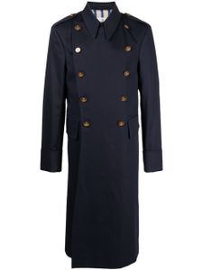 Vivienne Westwood manteau en coton biologique à boutonnière croisée - Bleu