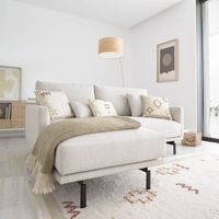 Kave Home 2-zits Loungebank 'Galene' 214cm, Links, kleur Beige