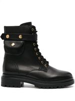 Lauren Ralph Lauren bottines Cammie en cuir à lacets - Noir