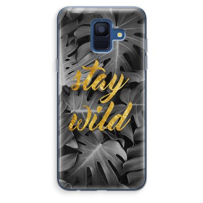 Stay wild: Samsung Galaxy A6 (2018) Transparant Hoesje