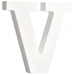 Houten letter V 11 cm