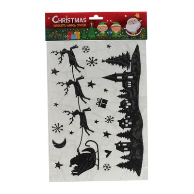 Wins Holland Silhouette raamstickers kerst