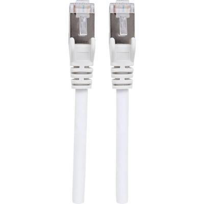 Intellinet 741910 RJ45 Netwerkkabel, patchkabel CAT 6a (losse kabel CAT 7) S/FTP 7.50 m Wit Halogeenvrij 1 stuk(s)