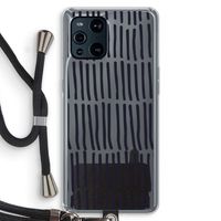 Moroccan stripes: Oppo Find X3 Transparant Hoesje met koord