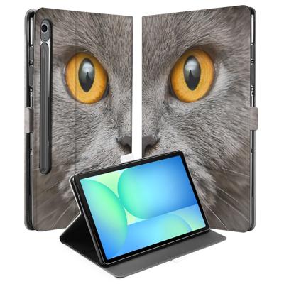 Book Case Hoesje met Standaard Britse Korthaar Samsung Galaxy Tab S10 FE | Tab S9 FE
