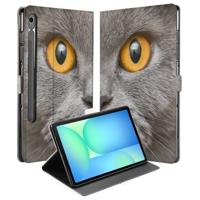 Book Case Hoesje met Standaard Britse Korthaar Samsung Galaxy Tab S10 FE | Tab S9 FE