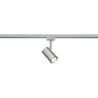 LED Railverlichting - Track Spot - Trion Dual Monla - 2 Fase - GU10 Fitting - Rond - Mat Nikkel - Aluminium