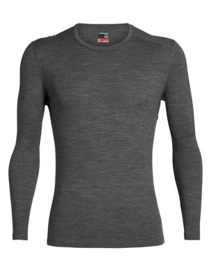 Icebreaker Merino 260 Tech LS Crewe Thermoshirt Heren Gritstone Hthr-013 M